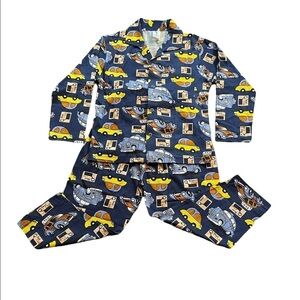 CUCUMBER BOYS TAXI PATTERN PAJAMA SET SIZE 4-5Y